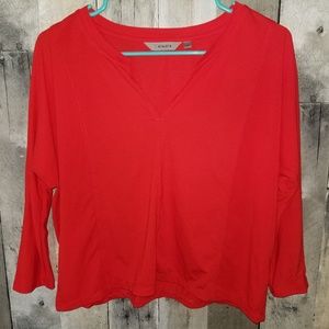 Athleta Essence Boxy Top Womens Size XS Red Crop